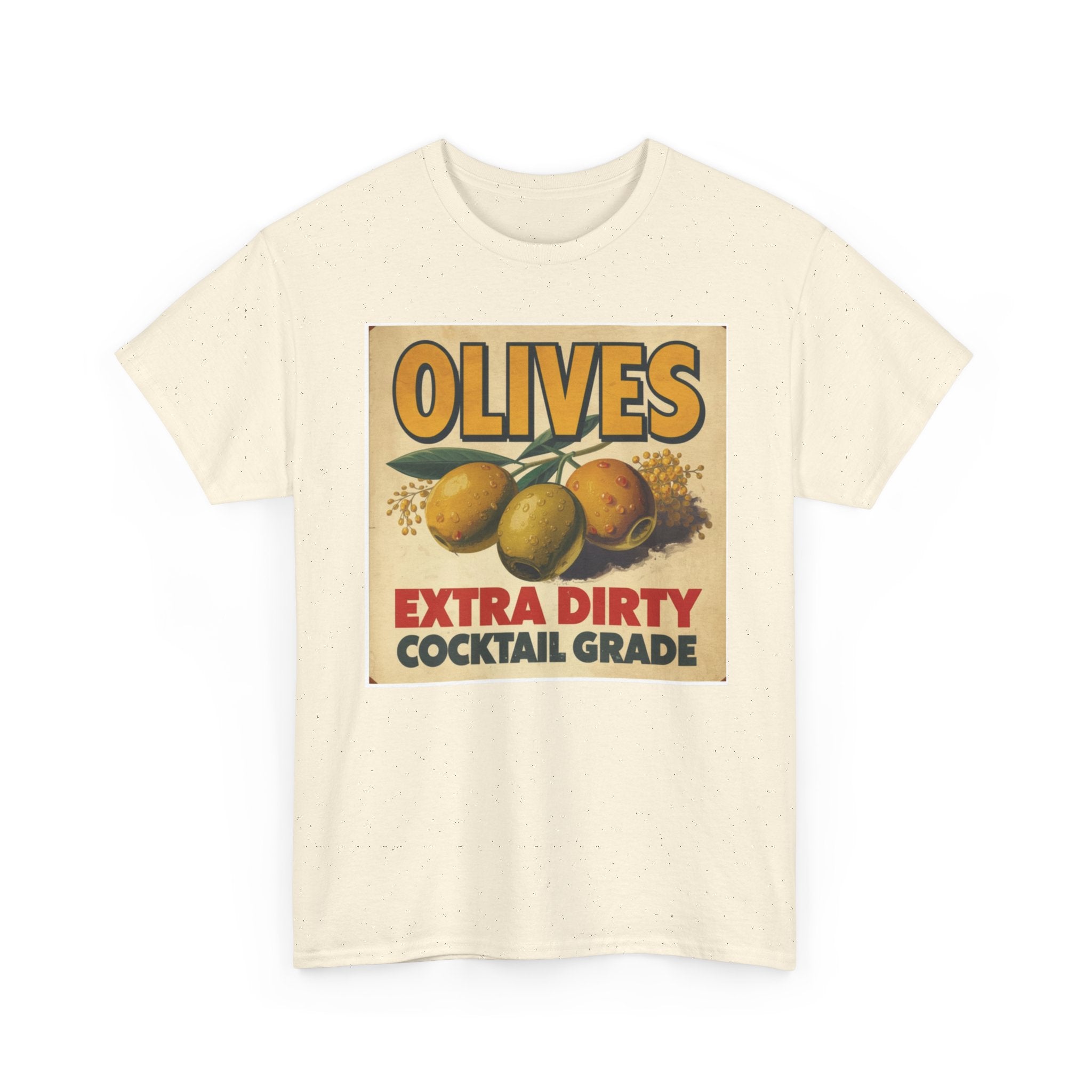 Extra Dirty Olives Unisex Heavy Cotton Tee