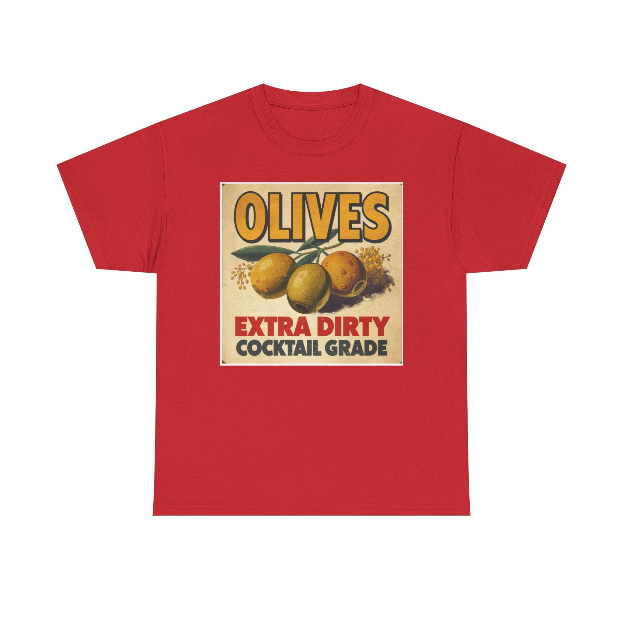 Extra Dirty Olives Unisex Heavy Cotton Tee
