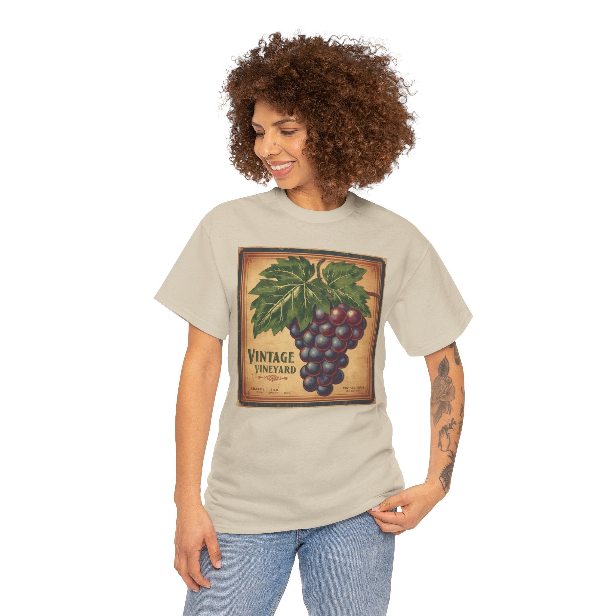 Vintage Vineyard Unisex Heavy Cotton Tee