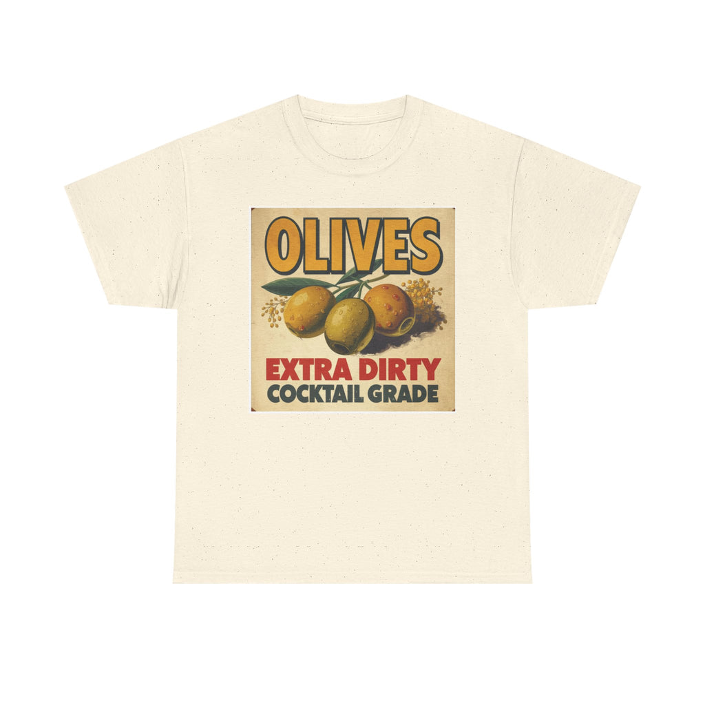 Extra Dirty Olives Unisex Heavy Cotton Tee
