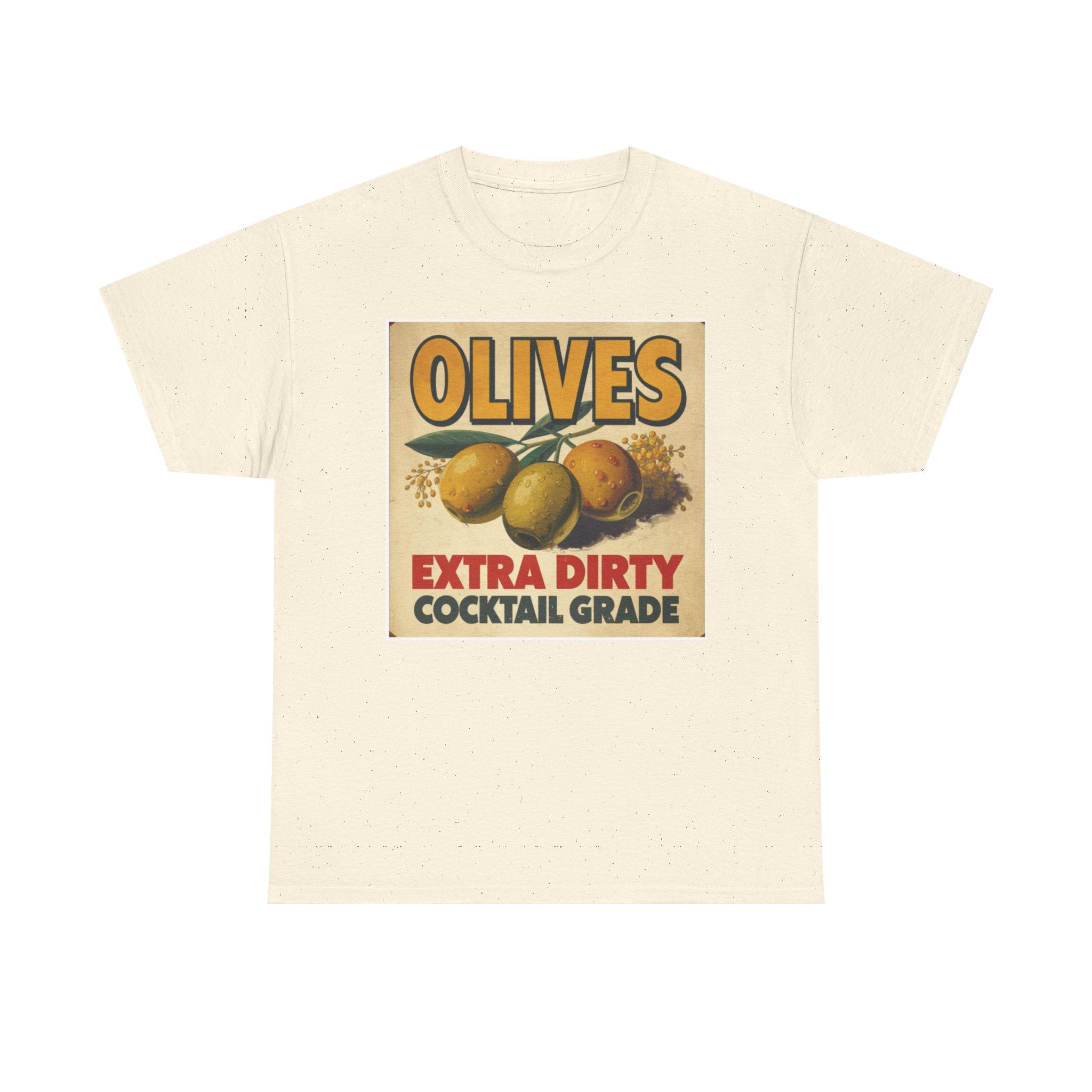 Extra Dirty Olives Unisex Heavy Cotton Tee