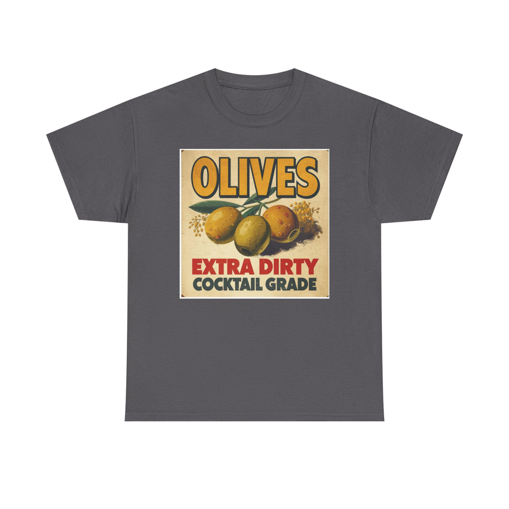 Extra Dirty Olives Unisex Heavy Cotton Tee