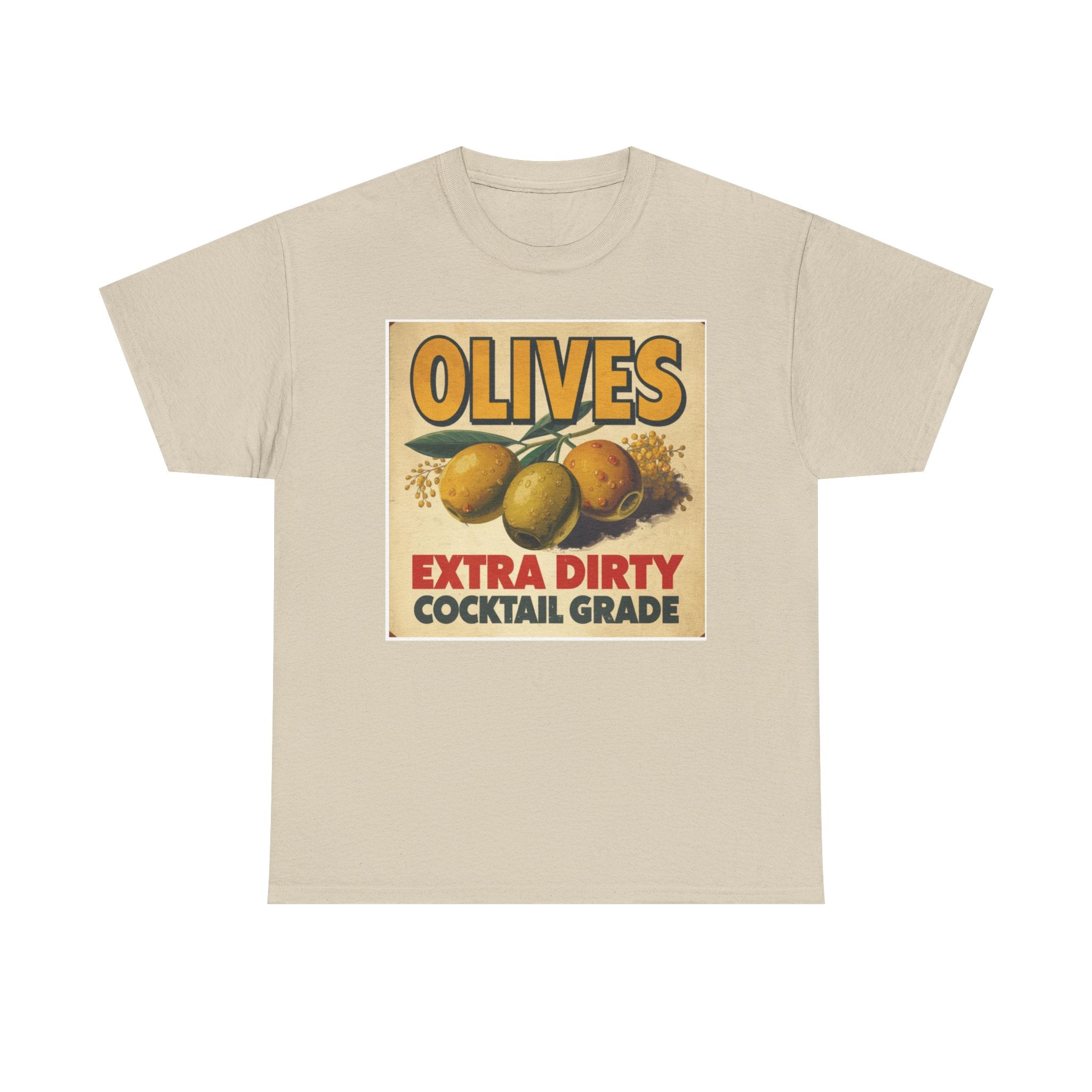 Extra Dirty Olives Unisex Heavy Cotton Tee