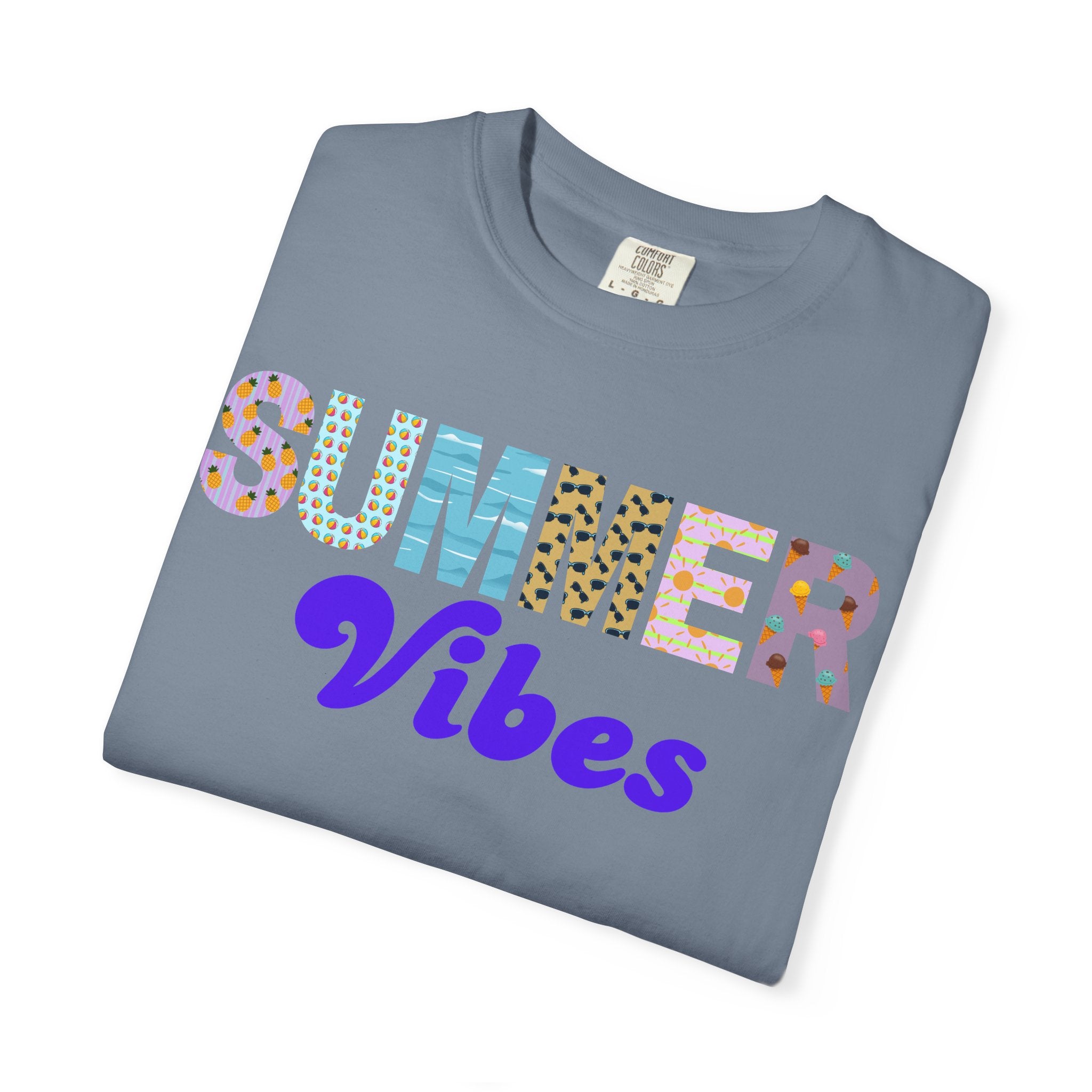 Comfort Colors Summer Vibes Tshirt, Trendy Summer Shirt, Summer Shirt, Beach Tee, 2026 Trendy Women's Shirt, Unisex Garment-Dyed T-shirt