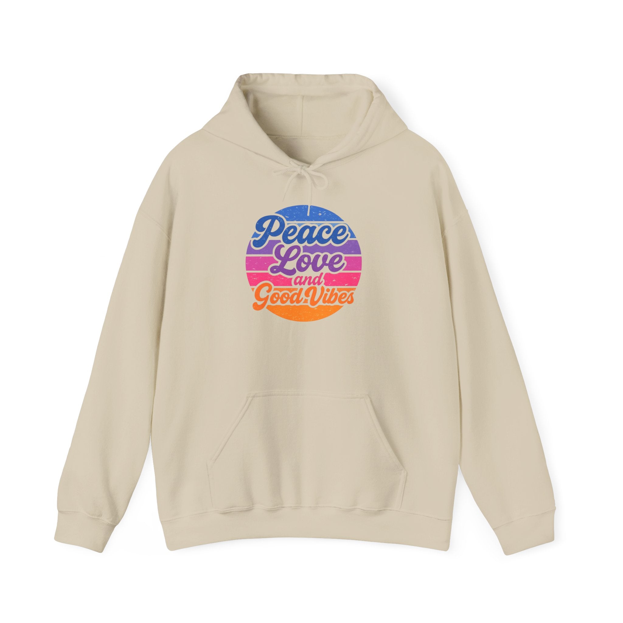 Peace Love and Good Vibes Hooded Sweatshirt
