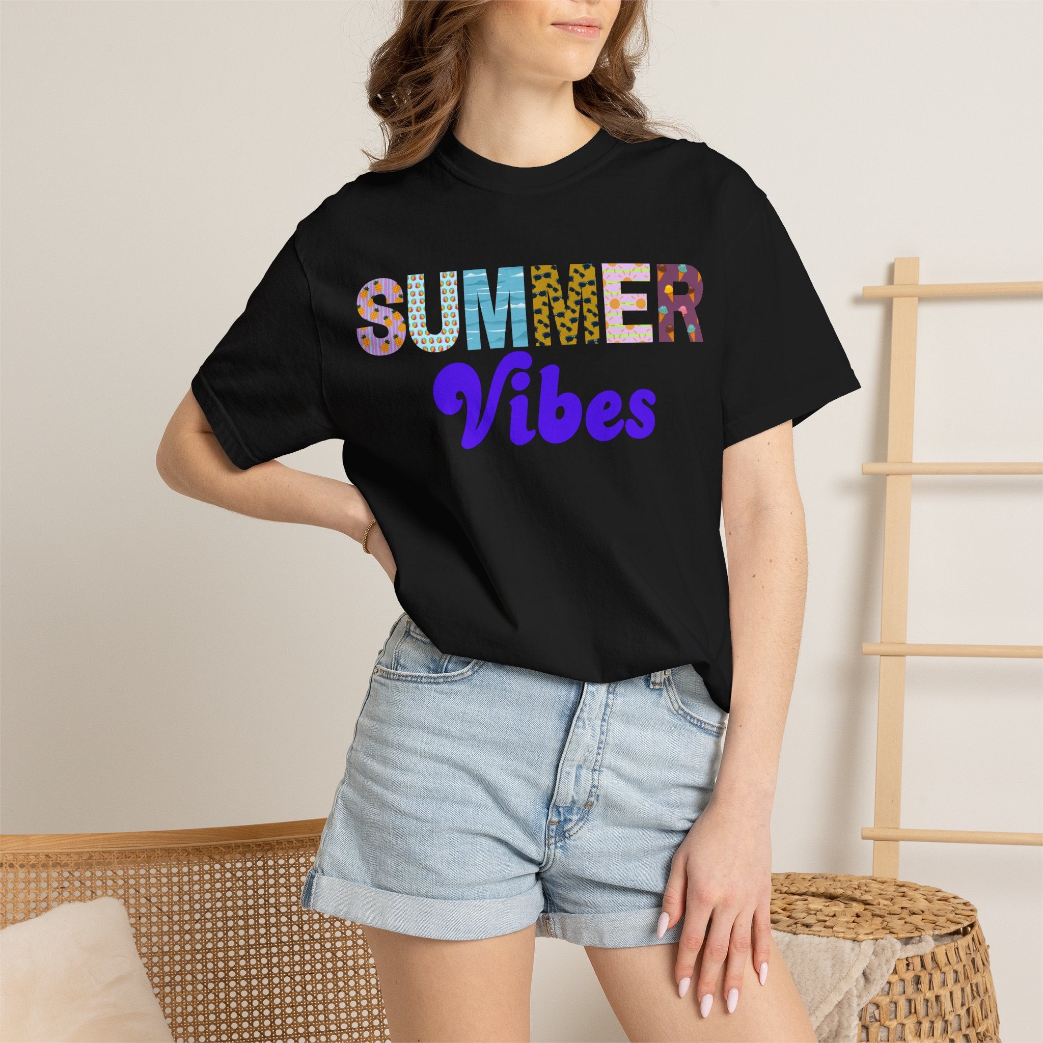Comfort Colors Summer Vibes Tshirt, Trendy Summer Shirt, Summer Shirt, Beach Tee, 2026 Trendy Women's Shirt, Unisex Garment-Dyed T-shirt