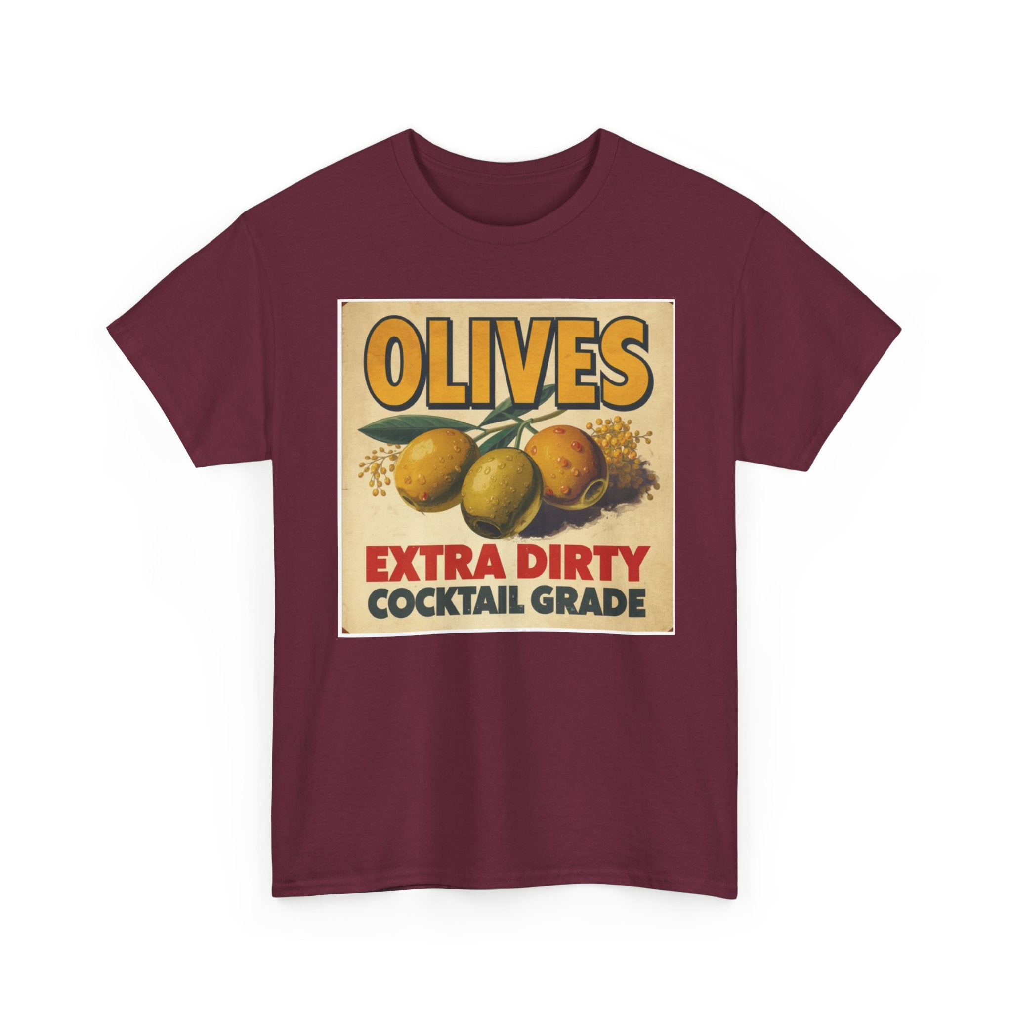 Extra Dirty Olives Unisex Heavy Cotton Tee