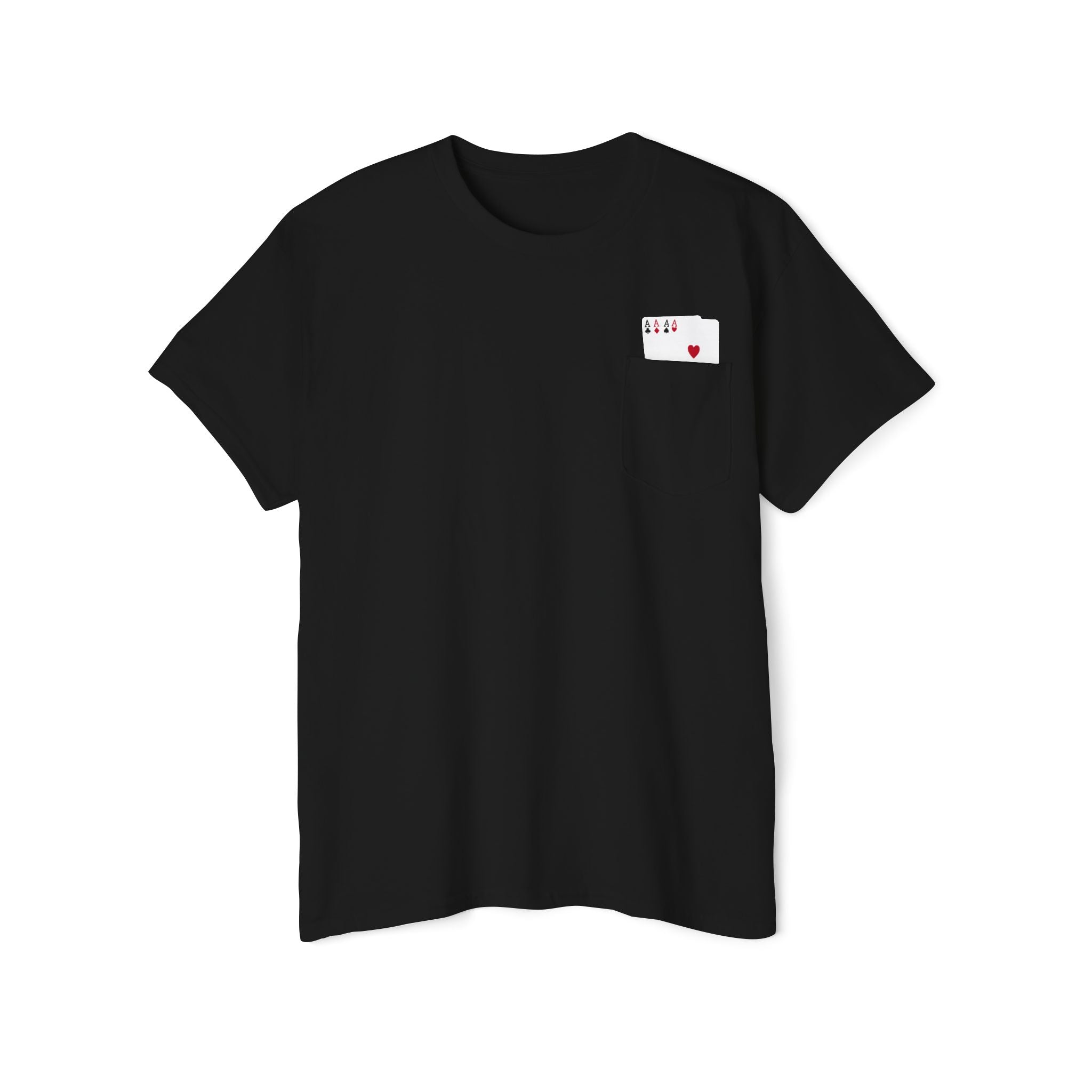 Poker Cards In The Pocket Shirt, Unisex Heavy Cotton Pocket Tee