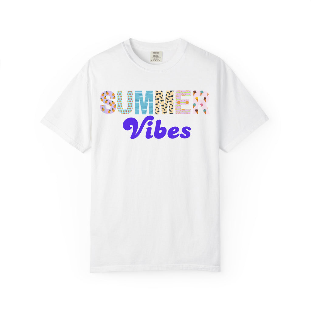 Comfort Colors Summer Vibes Tshirt, Trendy Summer Shirt, Summer Shirt, Beach Tee, 2026 Trendy Women's Shirt, Unisex Garment-Dyed T-shirt