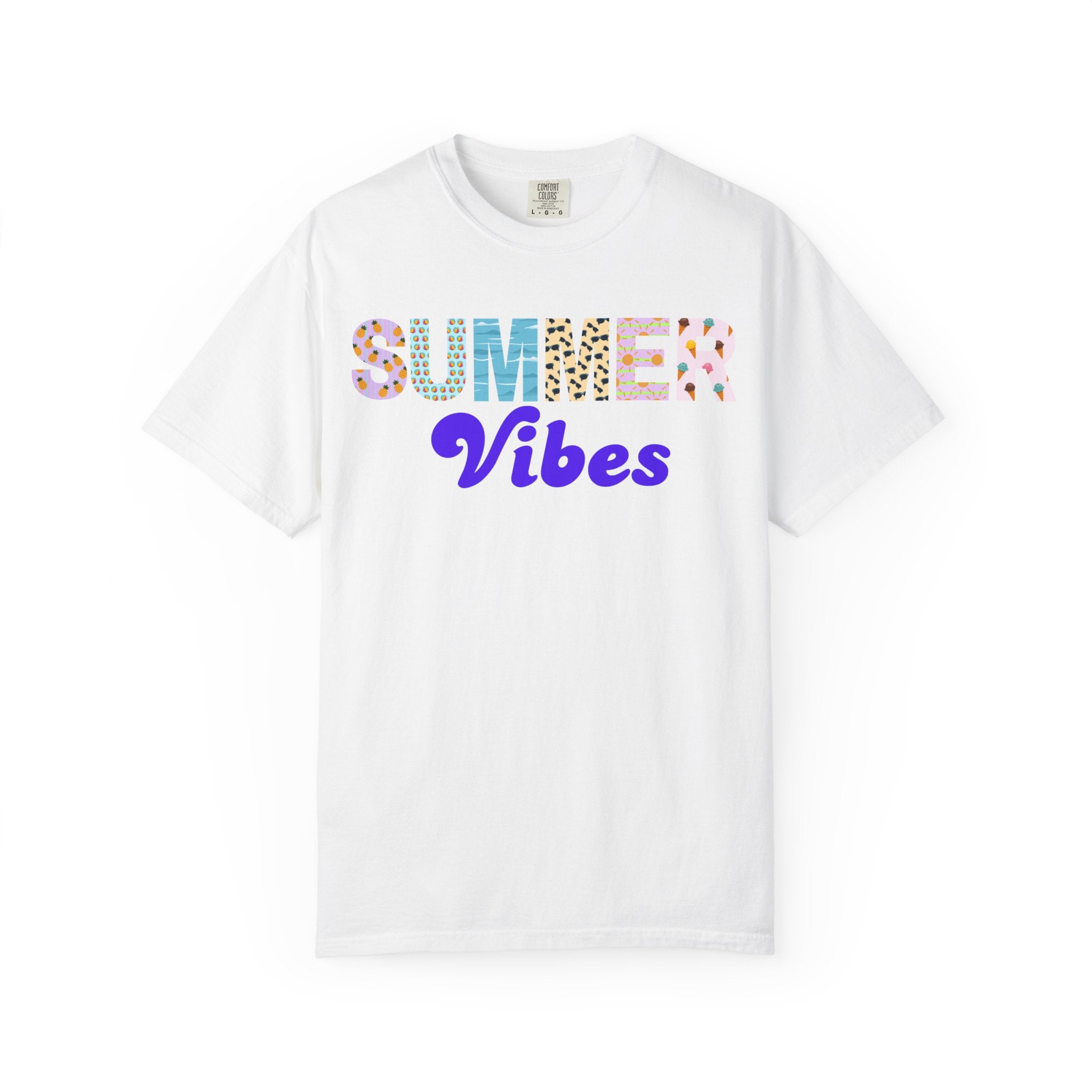 Comfort Colors Summer Vibes Tshirt, Trendy Summer Shirt, Summer Shirt, Beach Tee, 2026 Trendy Women's Shirt, Unisex Garment-Dyed T-shirt