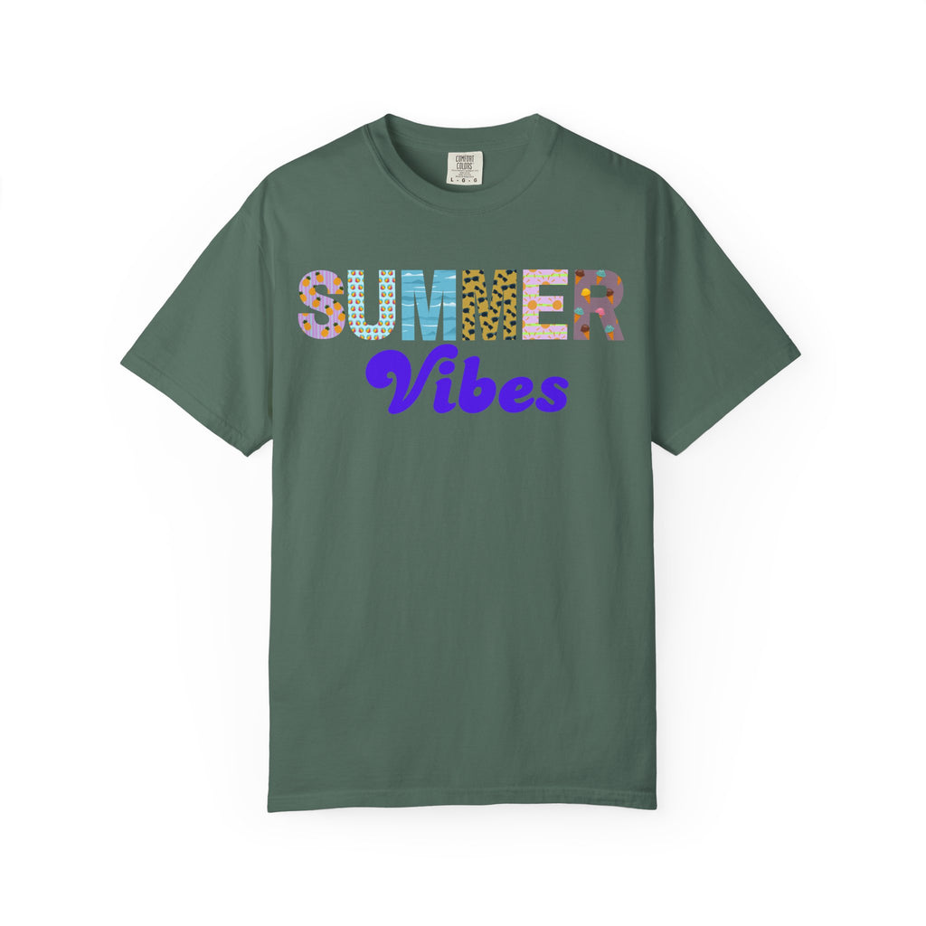 Comfort Colors Summer Vibes Tshirt, Trendy Summer Shirt, Summer Shirt, Beach Tee, 2026 Trendy Women's Shirt, Unisex Garment-Dyed T-shirt