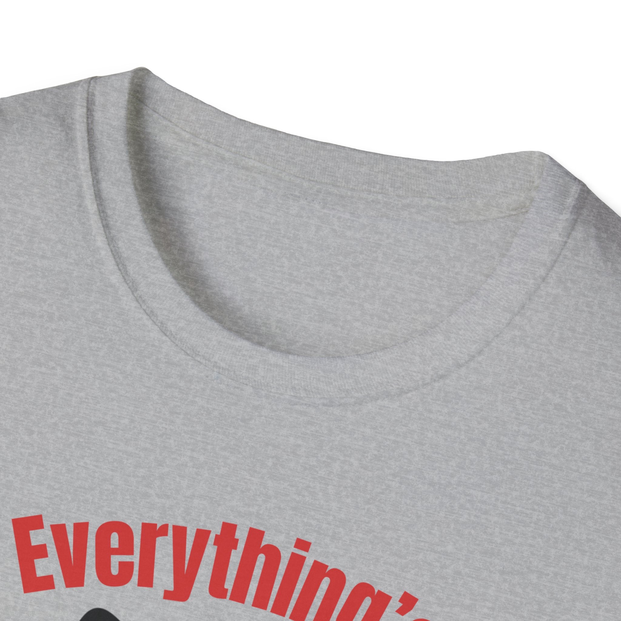 Everythings Purrfectly Fine Shirt, Funny Cat Graphic Tee, Everythings Fine Shirt, Unisex Softstyle T-Shirt