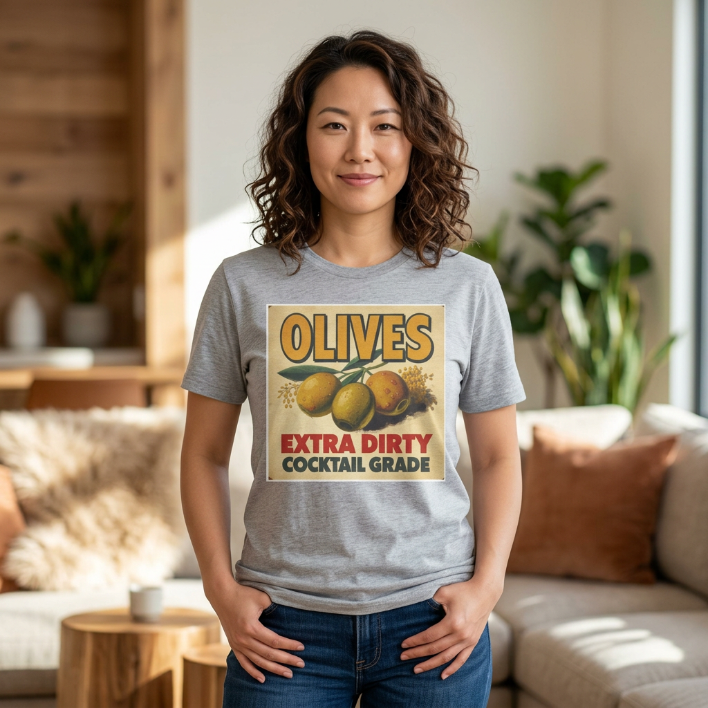 Extra Dirty Olives Unisex Heavy Cotton Tee