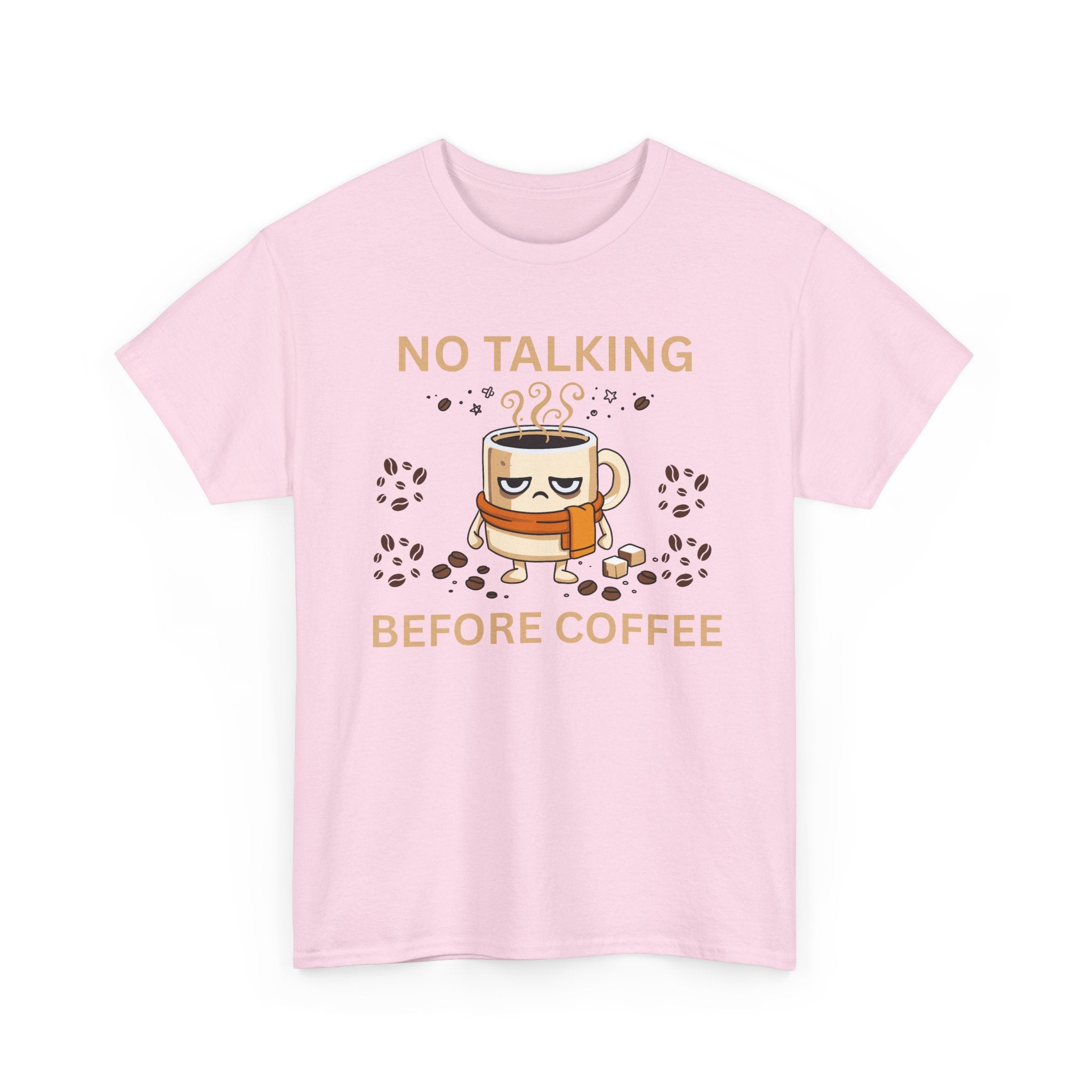 No Talking Before Coffee Shirt, Funny Graphic Tee, Unisex Heavy Cotton Tee