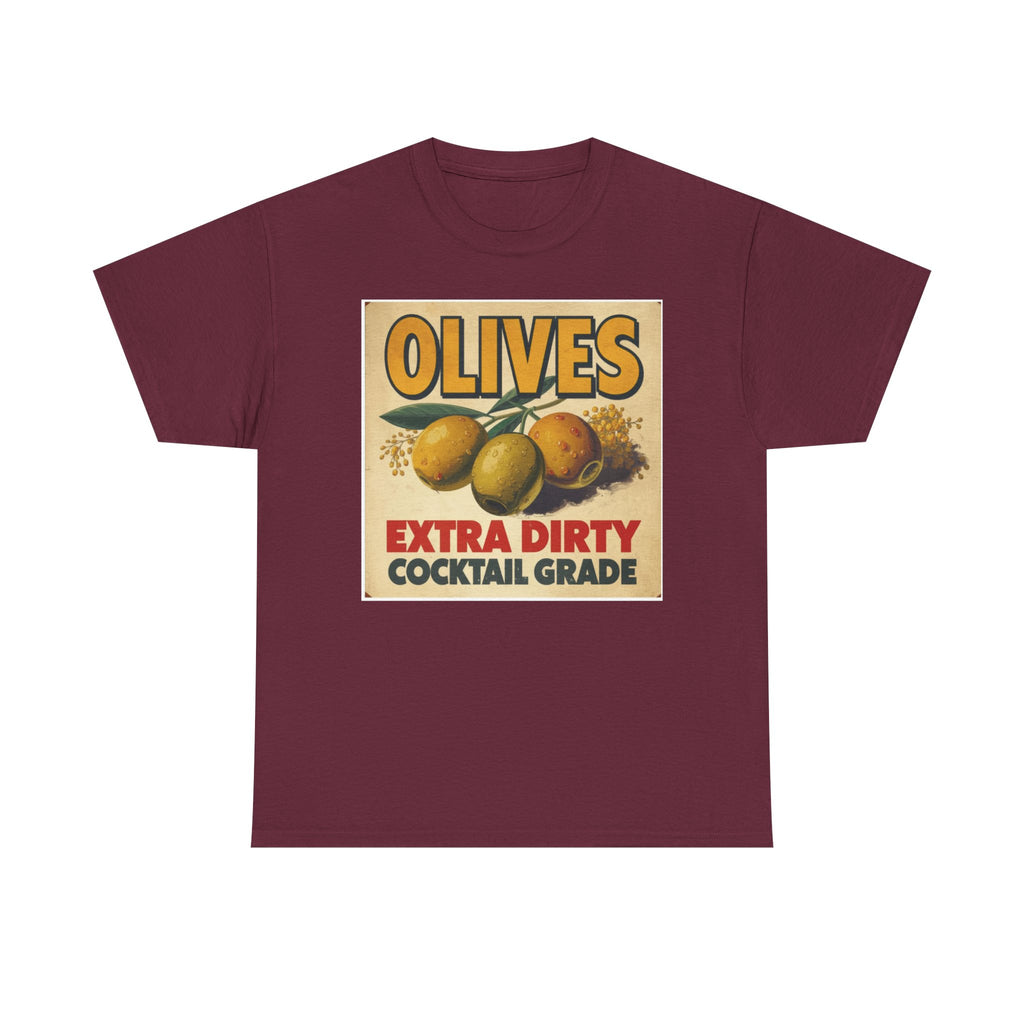 Extra Dirty Olives Unisex Heavy Cotton Tee