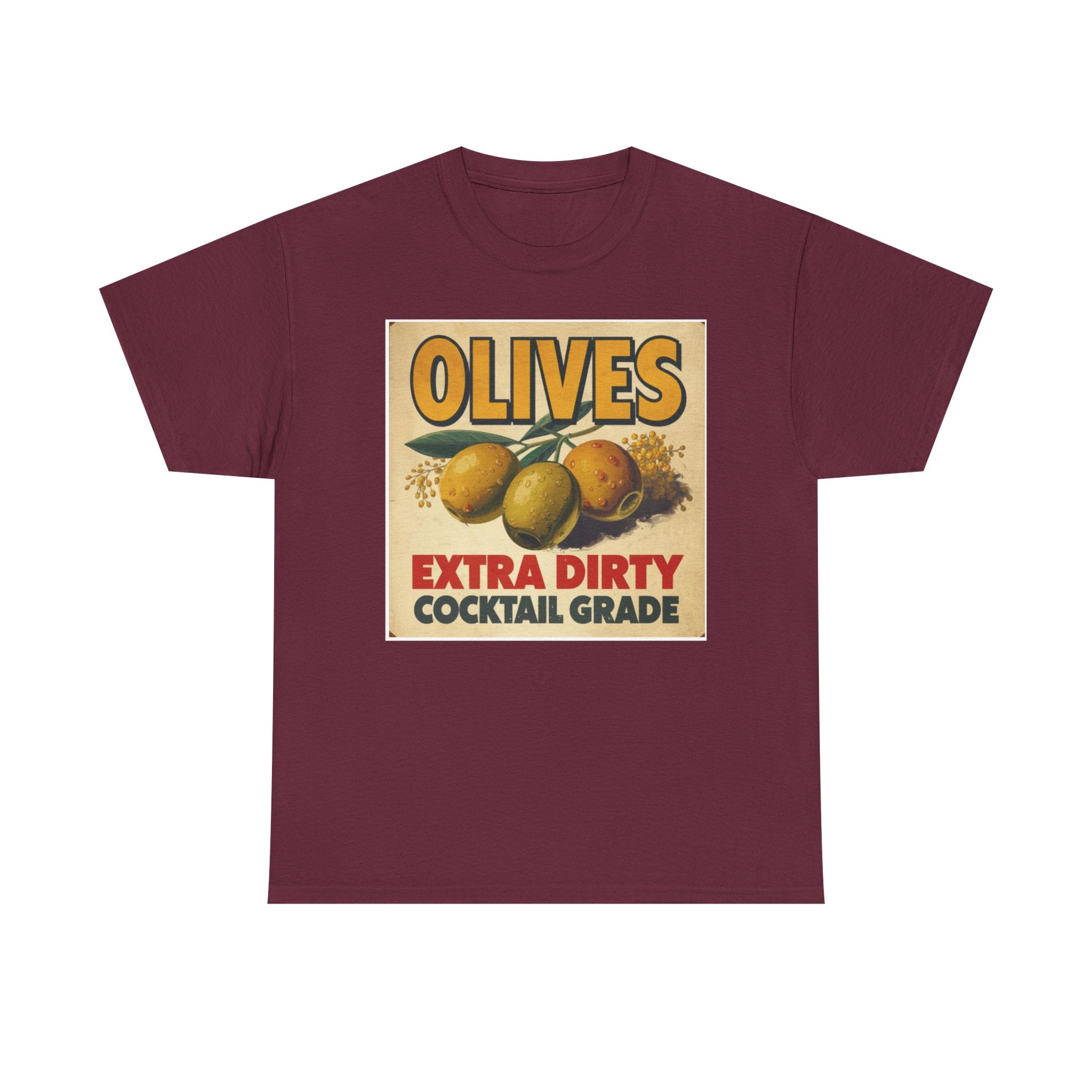 Extra Dirty Olives Unisex Heavy Cotton Tee