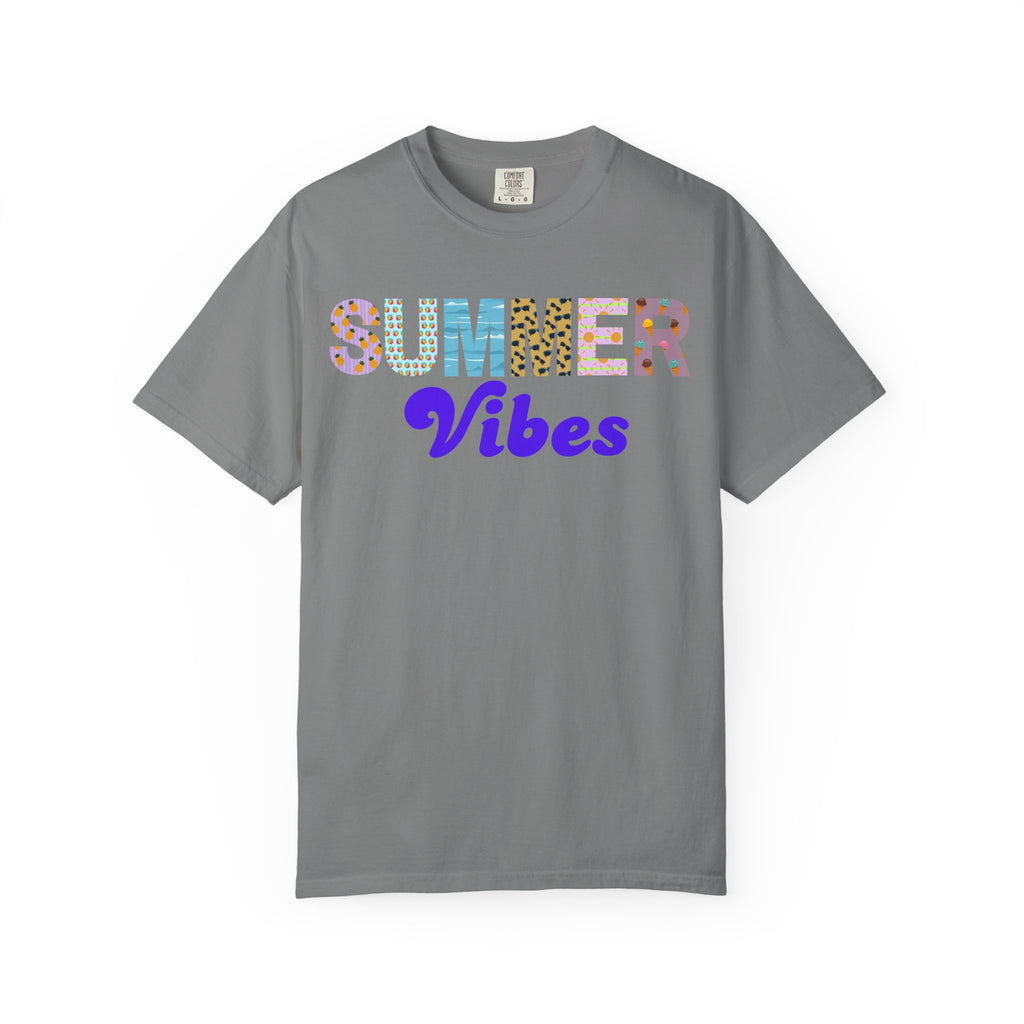 Comfort Colors Summer Vibes Tshirt, Trendy Summer Shirt, Summer Shirt, Beach Tee, 2026 Trendy Women's Shirt, Unisex Garment-Dyed T-shirt