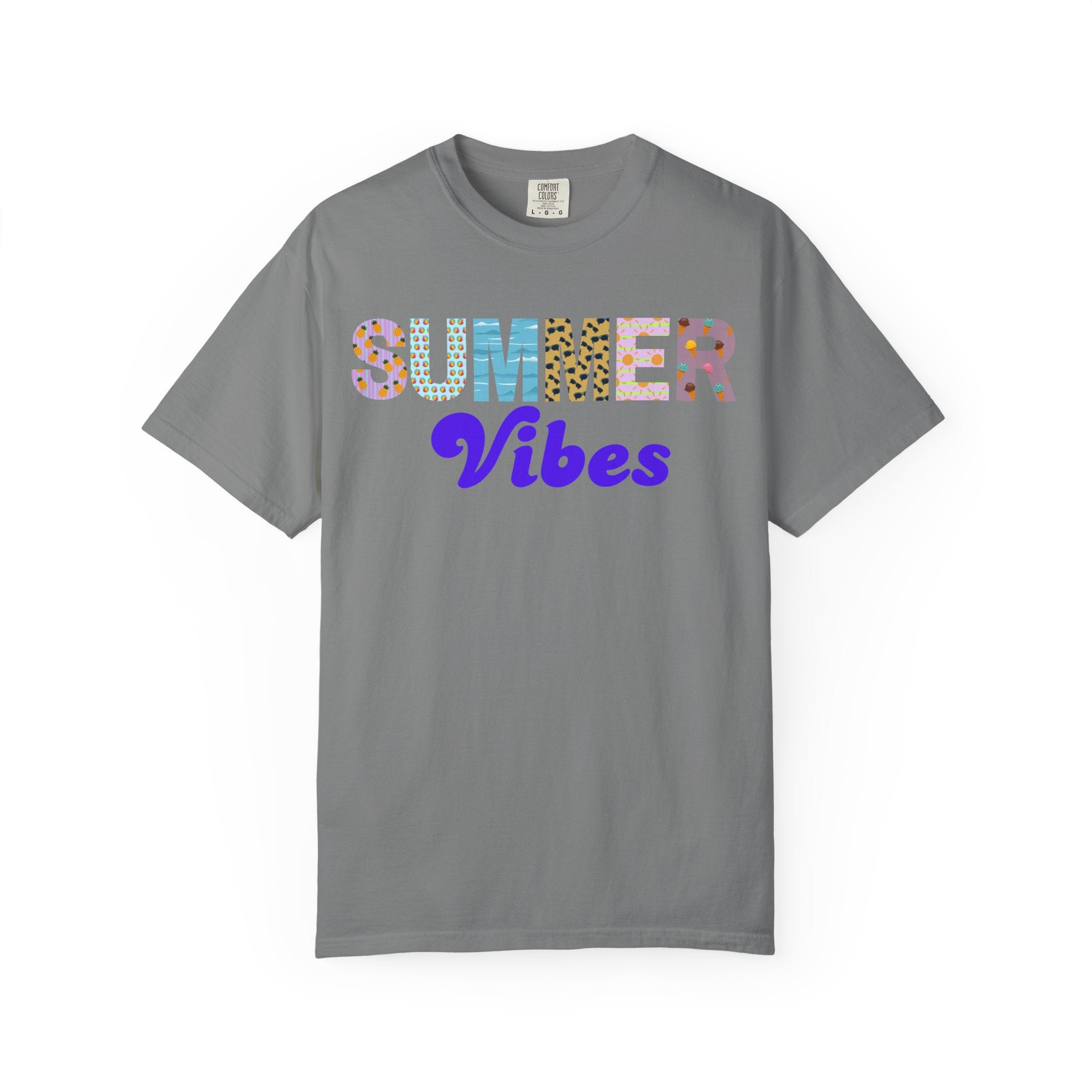 Comfort Colors Summer Vibes Tshirt, Trendy Summer Shirt, Summer Shirt, Beach Tee, 2026 Trendy Women's Shirt, Unisex Garment-Dyed T-shirt