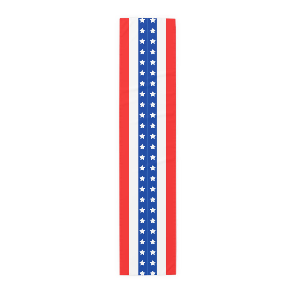 Stars And Stripes Table Runner, Patriotic Table Runner, Fourth of July Decor