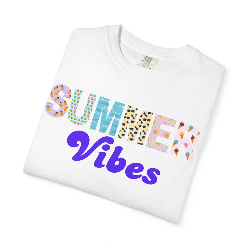 Comfort Colors Summer Vibes Tshirt, Trendy Summer Shirt, Summer Shirt, Beach Tee, 2026 Trendy Women's Shirt, Unisex Garment-Dyed T-shirt
