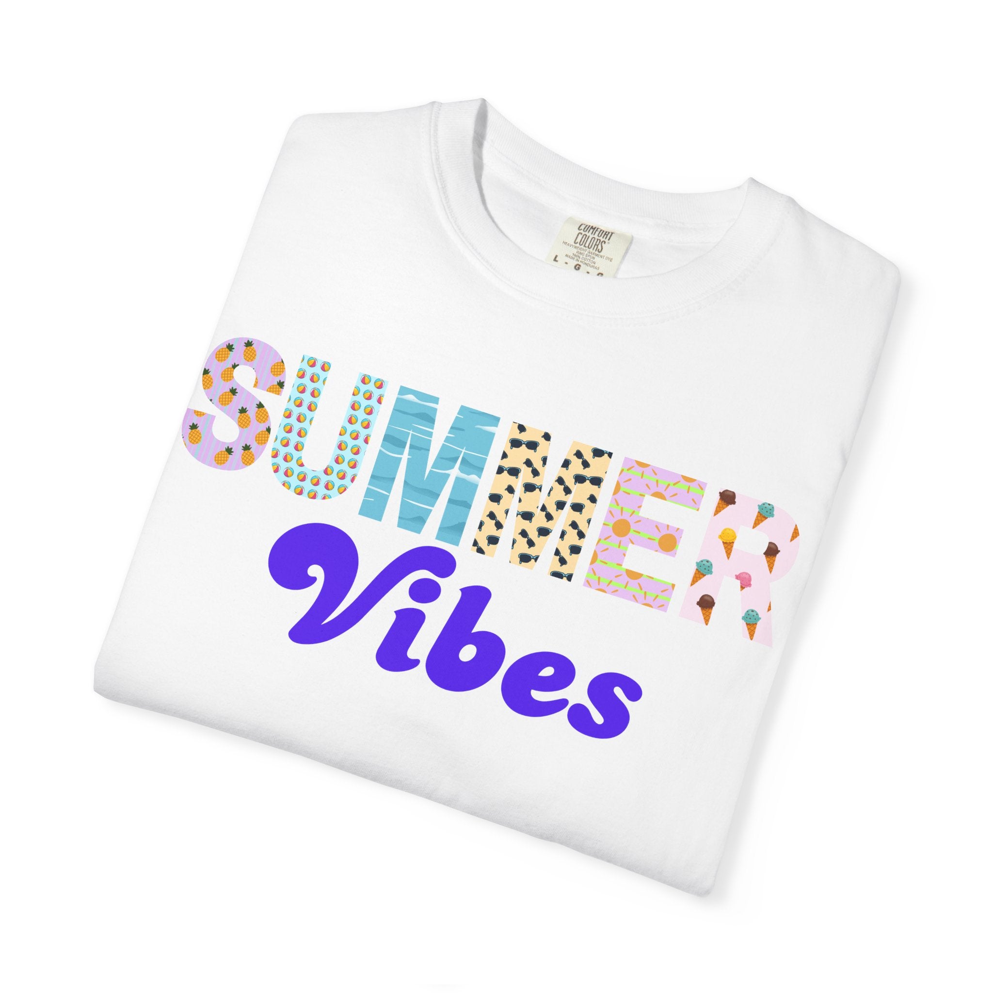 Comfort Colors Summer Vibes Tshirt, Trendy Summer Shirt, Summer Shirt, Beach Tee, 2026 Trendy Women's Shirt, Unisex Garment-Dyed T-shirt