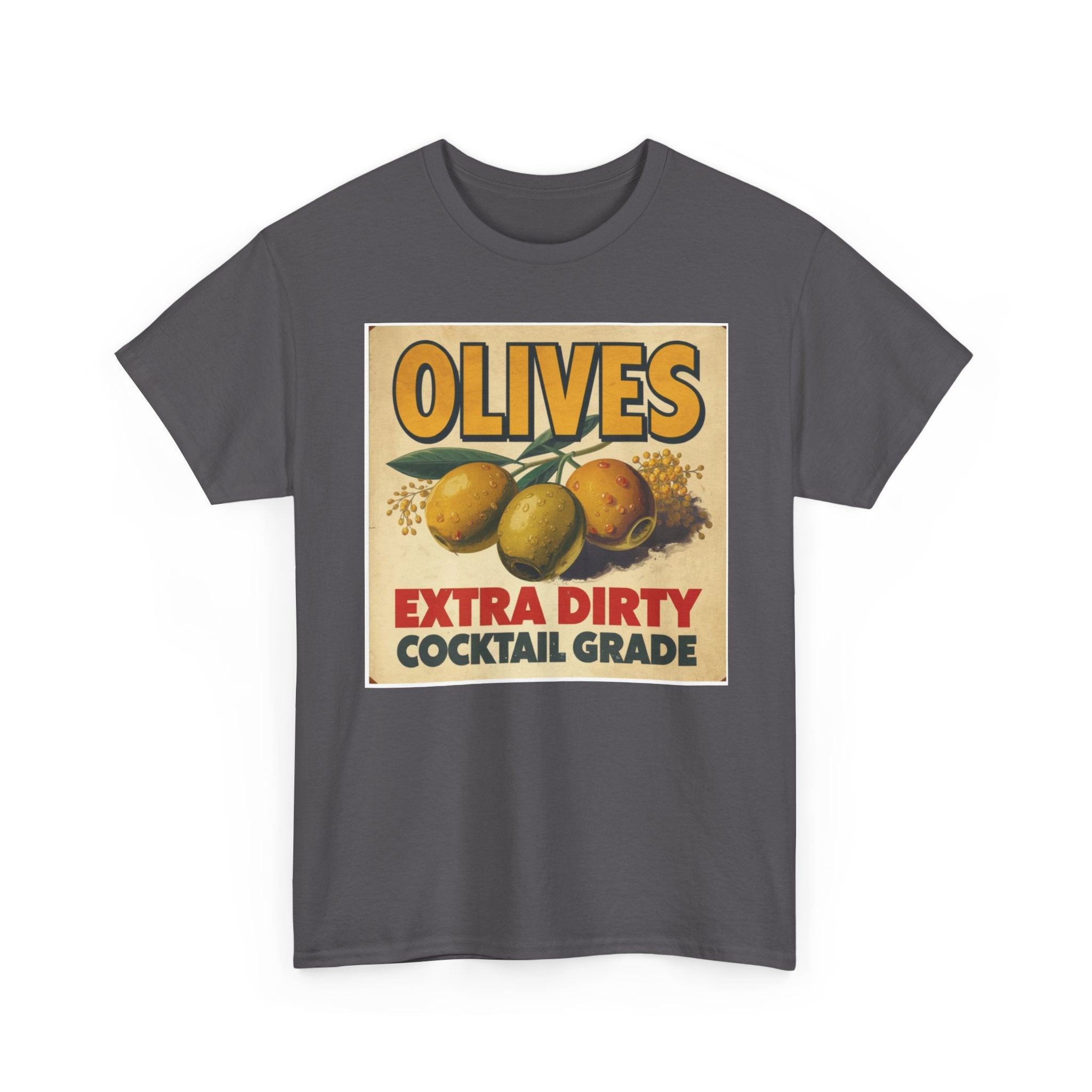 Extra Dirty Olives Unisex Heavy Cotton Tee