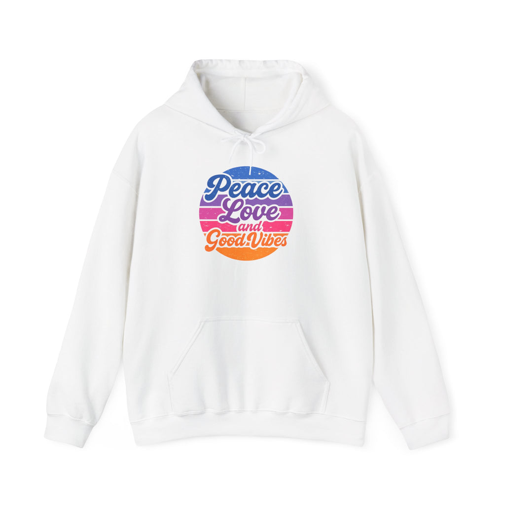 Peace Love and Good Vibes Hooded Sweatshirt