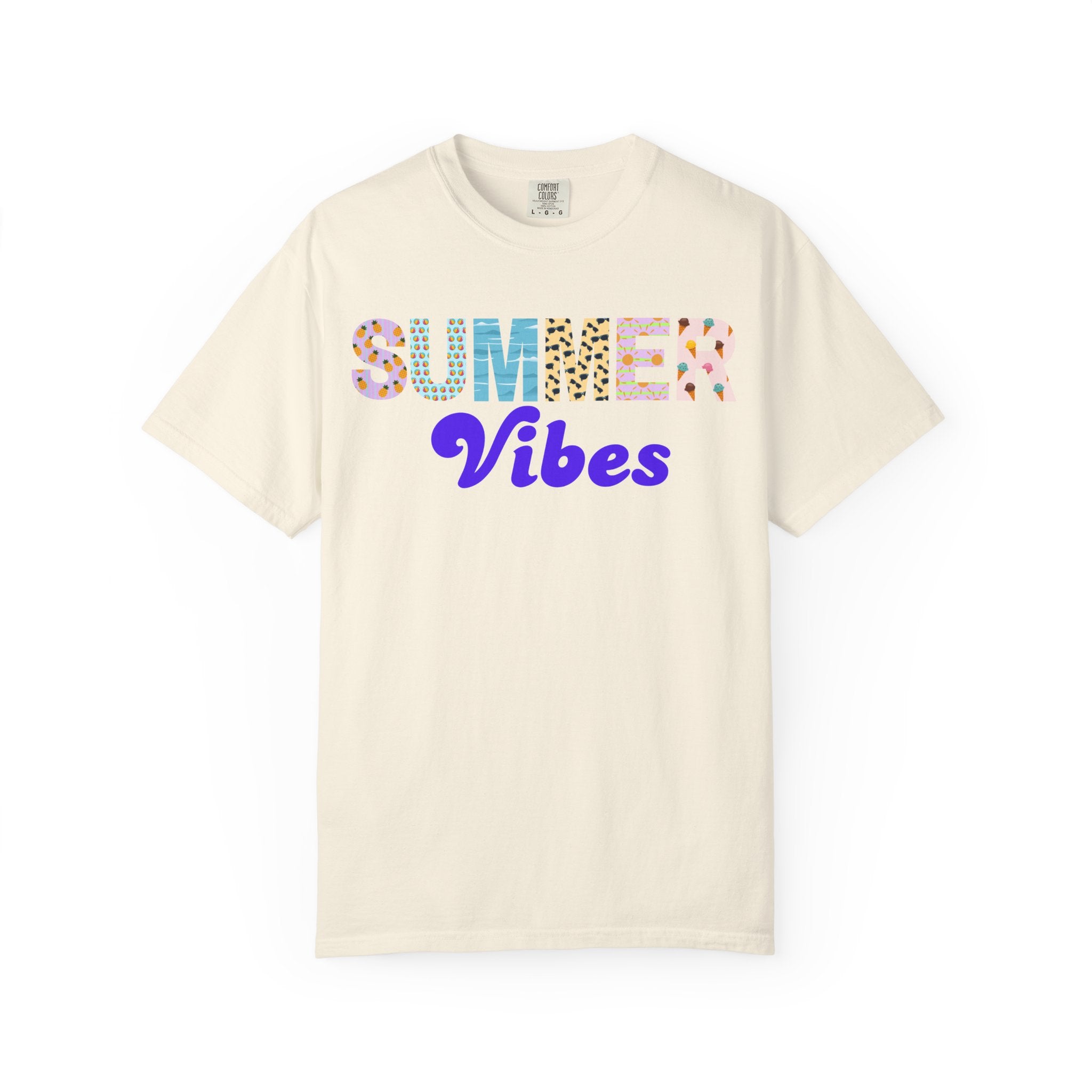 Comfort Colors Summer Vibes Tshirt, Trendy Summer Shirt, Summer Shirt, Beach Tee, 2026 Trendy Women's Shirt, Unisex Garment-Dyed T-shirt