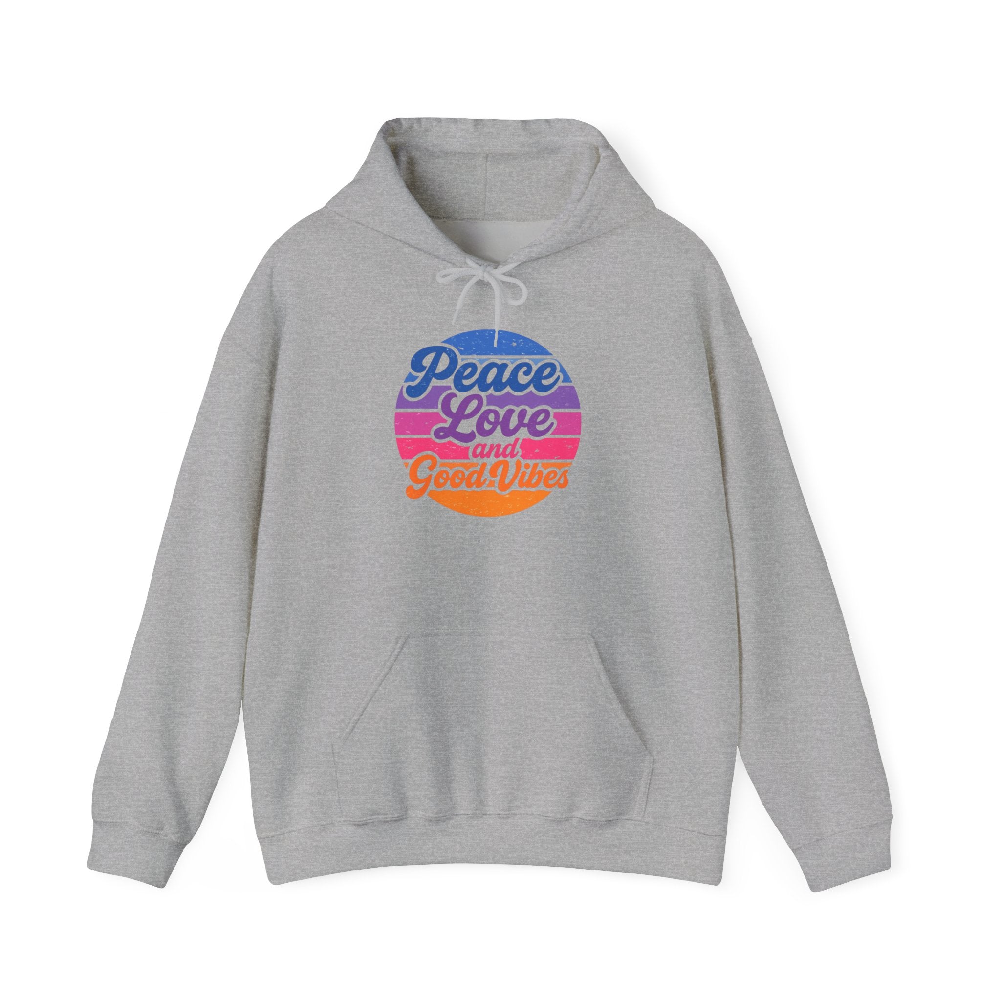 Peace Love and Good Vibes Hooded Sweatshirt