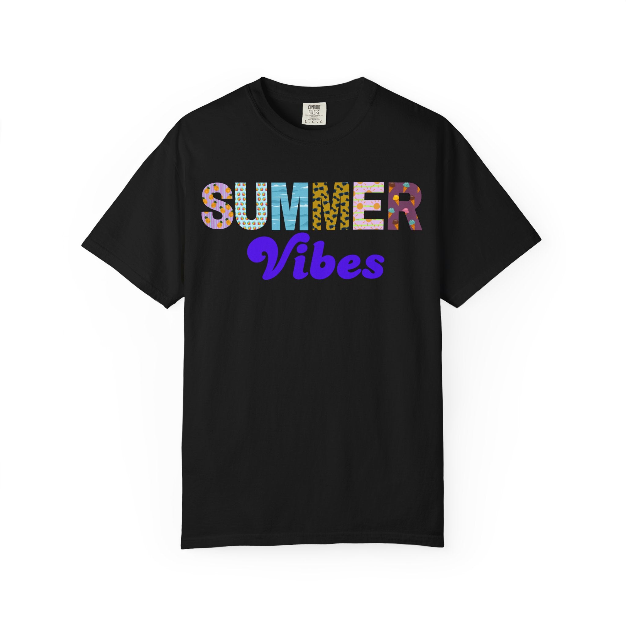 Comfort Colors Summer Vibes Tshirt, Trendy Summer Shirt, Summer Shirt, Beach Tee, 2026 Trendy Women's Shirt, Unisex Garment-Dyed T-shirt