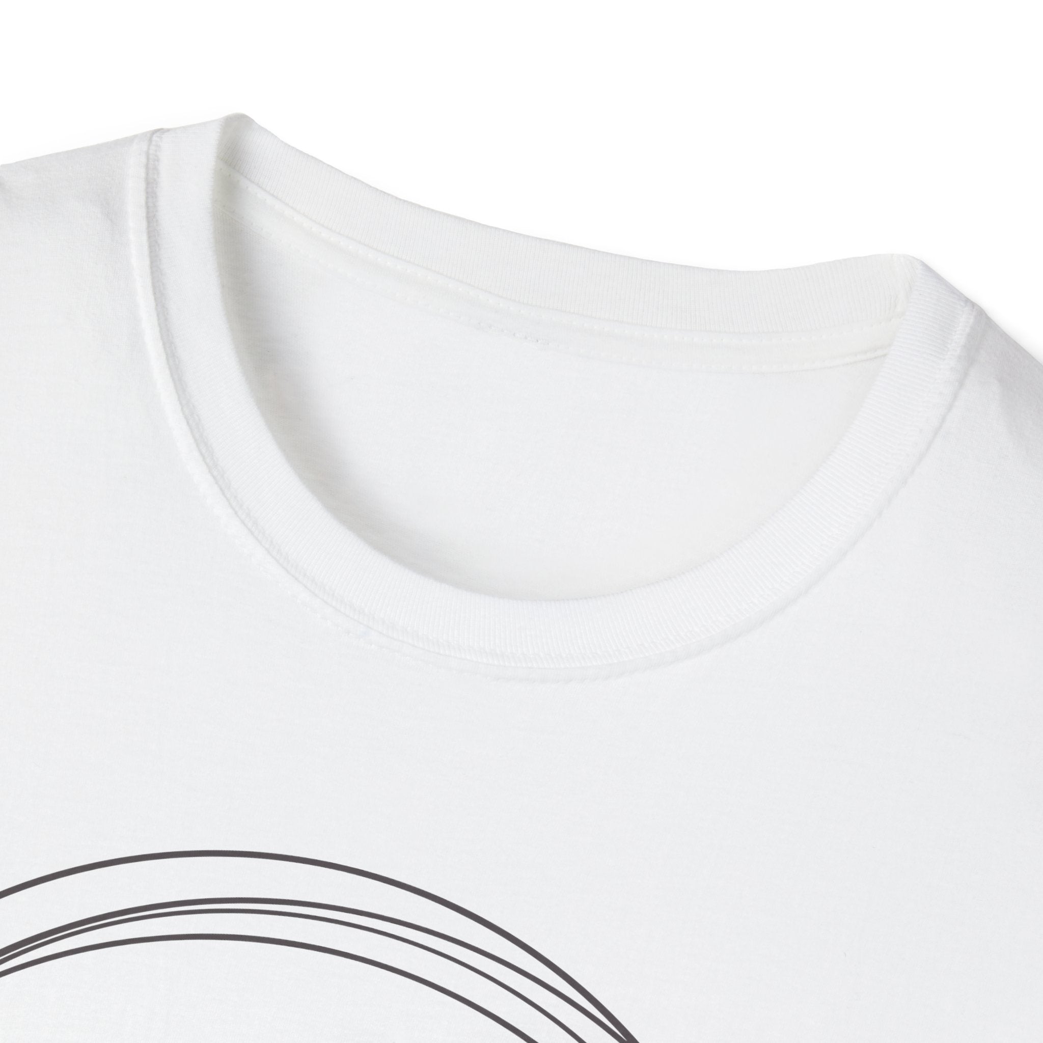 Black Cat Minimalist Unisex Softstyle T-Shirt