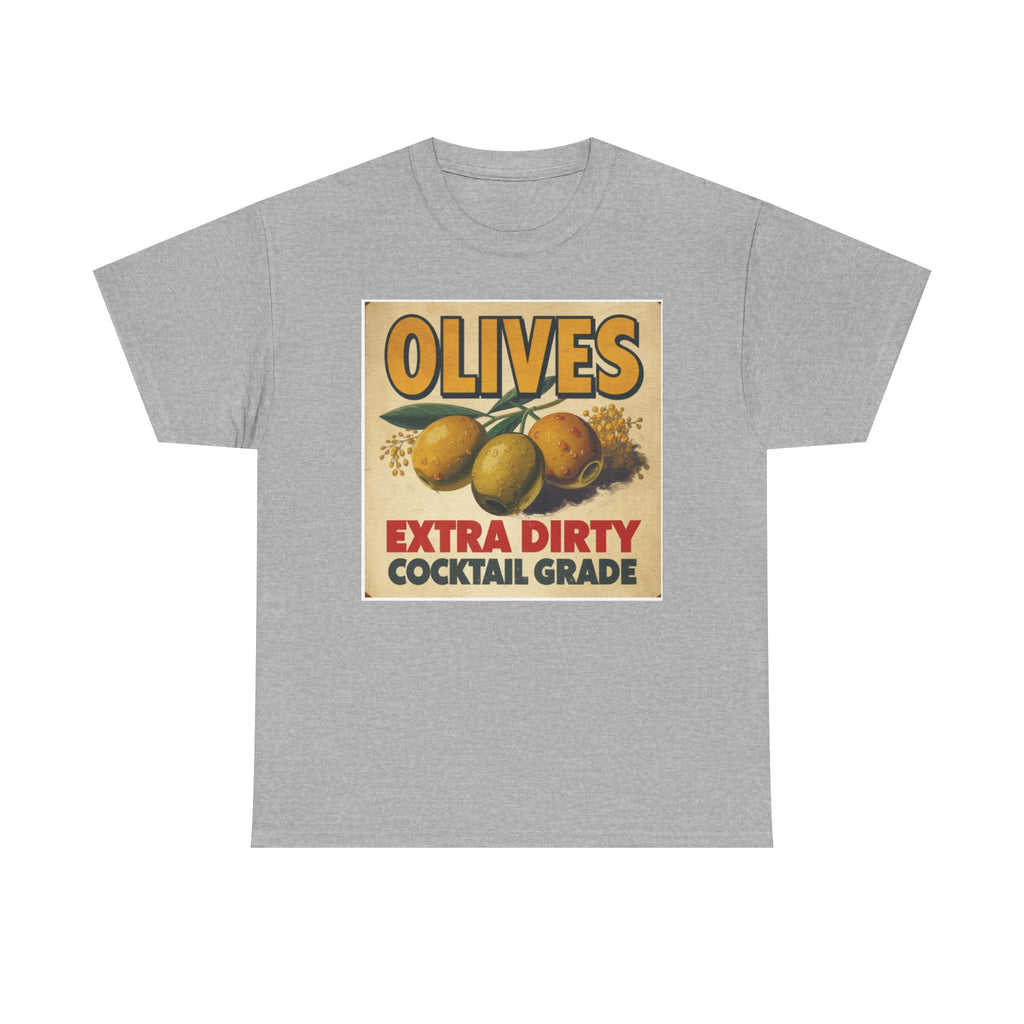 Extra Dirty Olives Unisex Heavy Cotton Tee