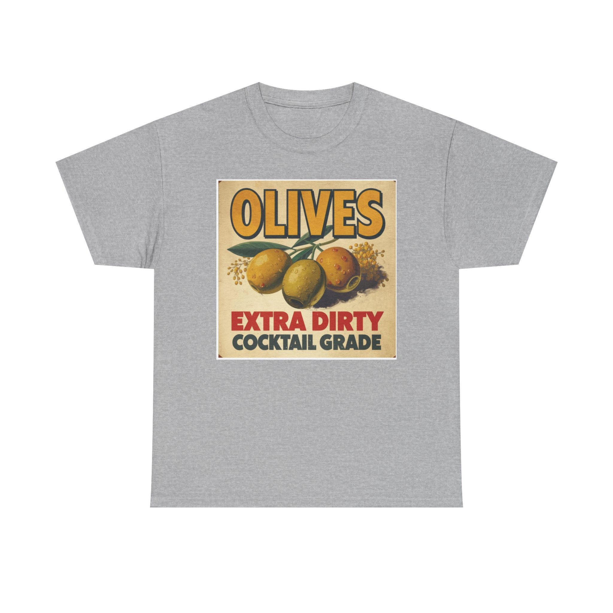 Extra Dirty Olives Unisex Heavy Cotton Tee