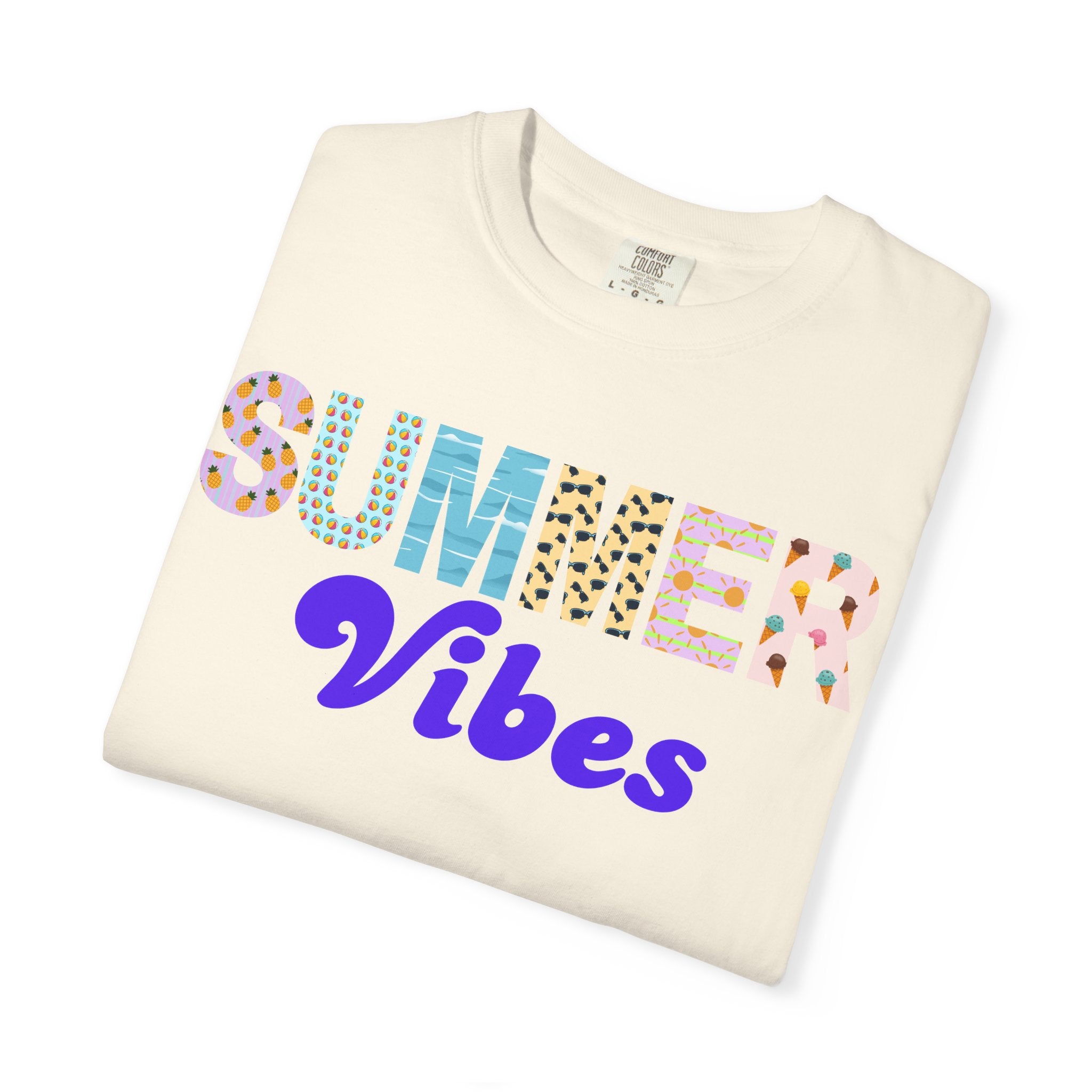 Comfort Colors Summer Vibes Tshirt, Trendy Summer Shirt, Summer Shirt, Beach Tee, 2026 Trendy Women's Shirt, Unisex Garment-Dyed T-shirt