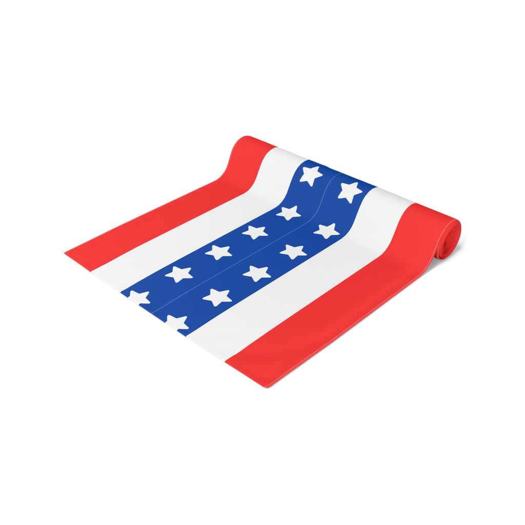 Stars And Stripes Table Runner, Patriotic Table Runner, Fourth of July Decor