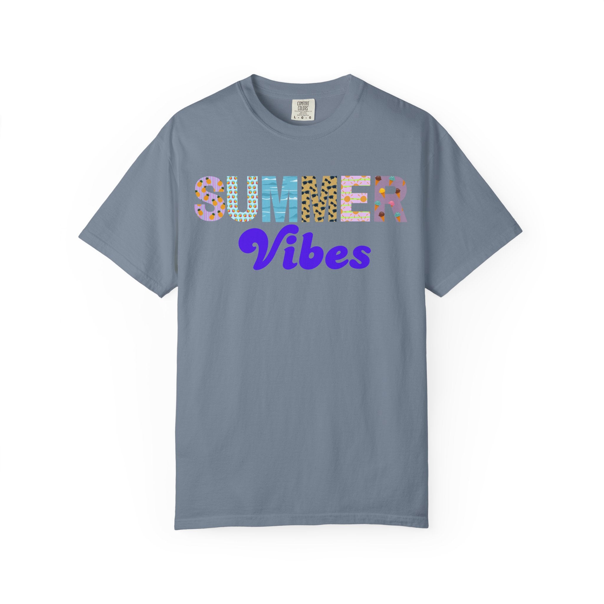 Comfort Colors Summer Vibes Tshirt, Trendy Summer Shirt, Summer Shirt, Beach Tee, 2026 Trendy Women's Shirt, Unisex Garment-Dyed T-shirt